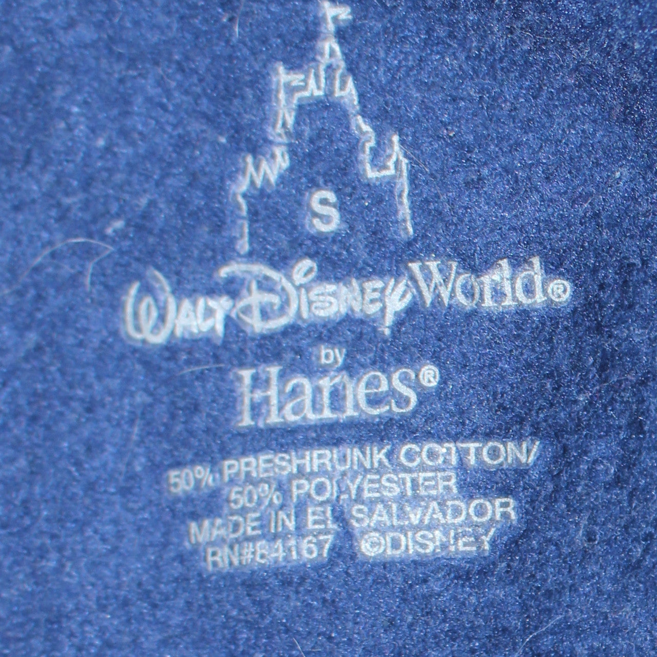 Womens UK Size S Walt Disney World by Hanes Blue Pullover Hoodie