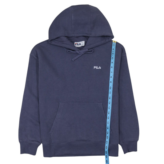 Womens UK Size M FILA Blue Pullover Hoodie
