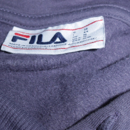 Womens UK Size M FILA Blue Pullover Hoodie