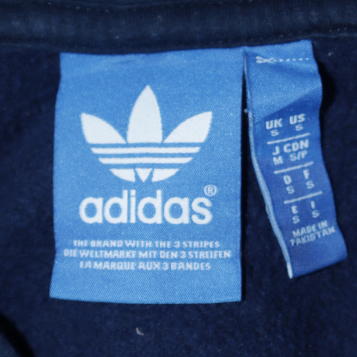 Mens UK Size S adidas Blue Pullover Hoodie