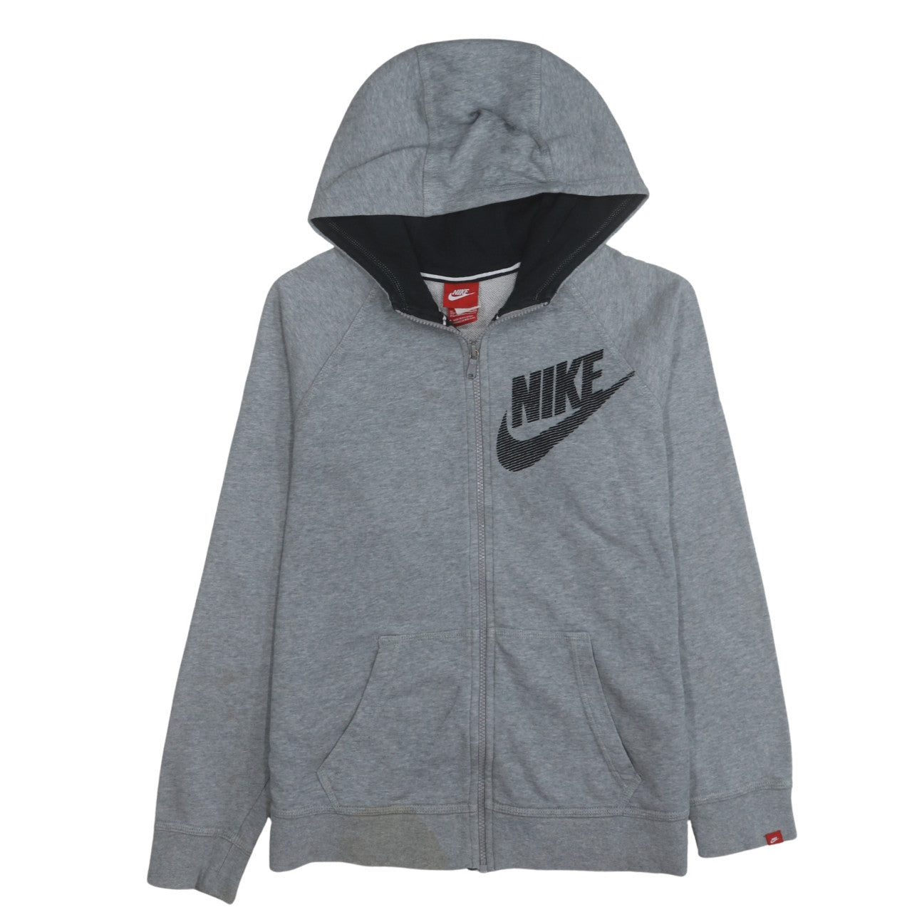 Boys UK Size XL Nike Grey Full Zip Hoodie