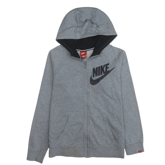 Boys UK Size XL Nike Grey Full Zip Hoodie