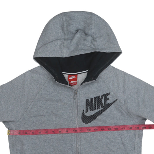 Boys UK Size XL Nike Grey Full Zip Hoodie