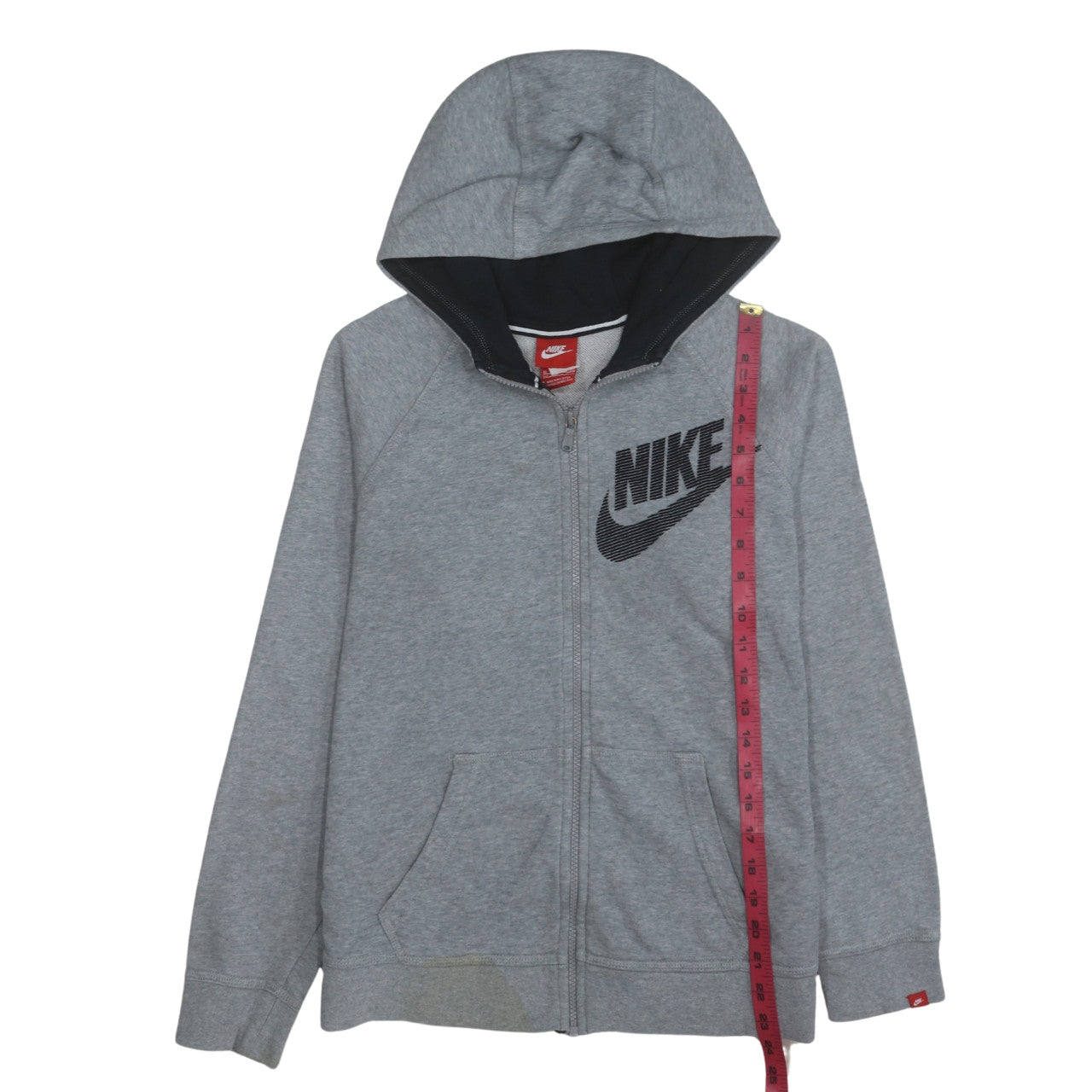 Boys UK Size XL Nike Grey Full Zip Hoodie