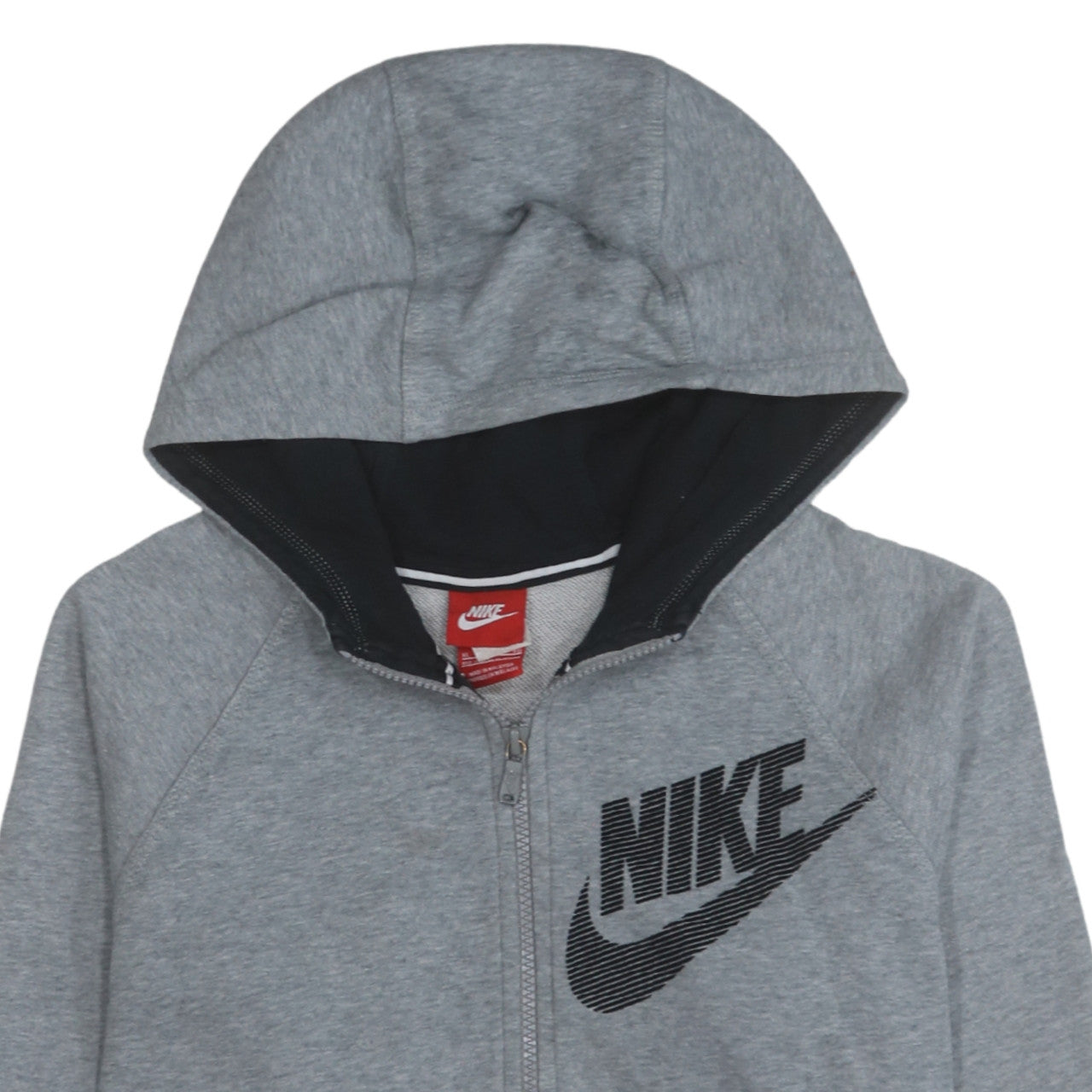 Boys UK Size XL Nike Grey Full Zip Hoodie