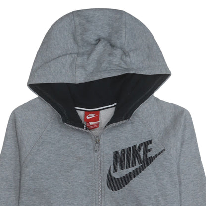 Boys UK Size XL Nike Grey Full Zip Hoodie