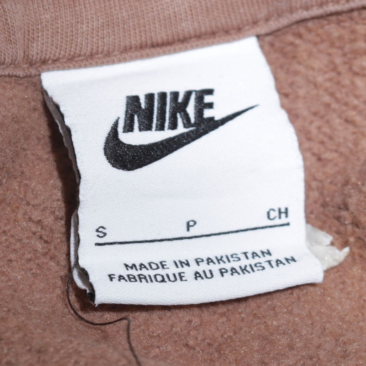 Mens UK Size S Nike Brown Pullover Hoodie