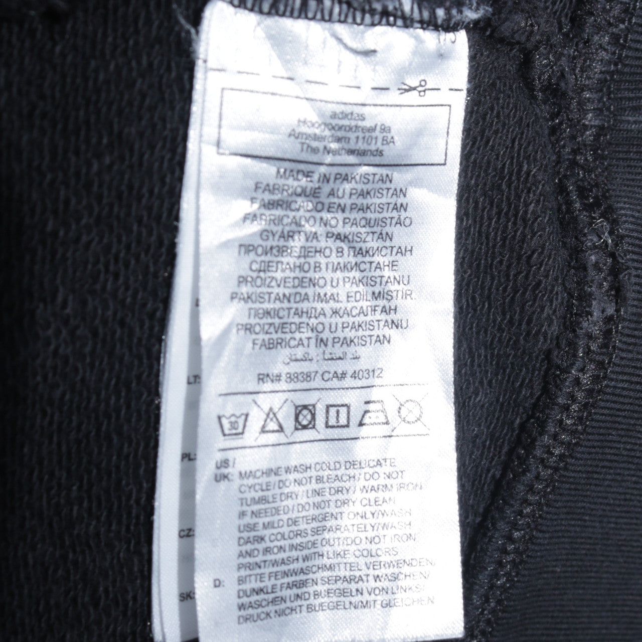 Womens UK Size 12 adidas Black Pullover Hoodie
