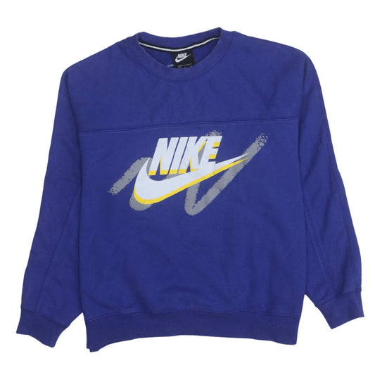 Womens UK Size S Nike Blue Pullover Sweatshirt