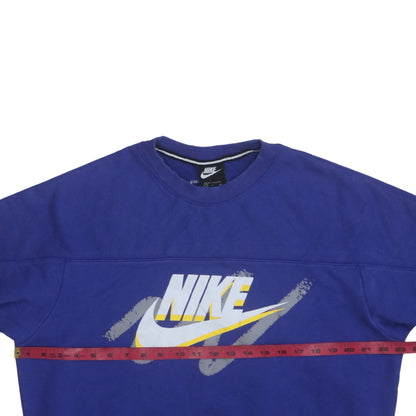 Womens UK Size S Nike Blue Pullover Sweatshirt