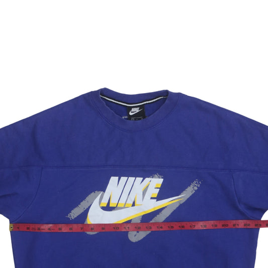 Womens UK Size S Nike Blue Pullover Sweatshirt