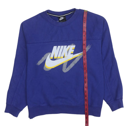 Womens UK Size S Nike Blue Pullover Sweatshirt