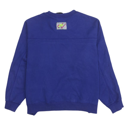 Womens UK Size S Nike Blue Pullover Sweatshirt
