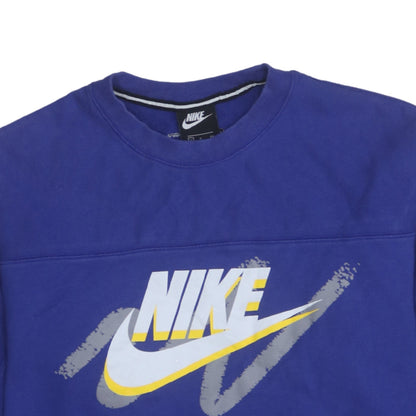 Womens UK Size S Nike Blue Pullover Sweatshirt