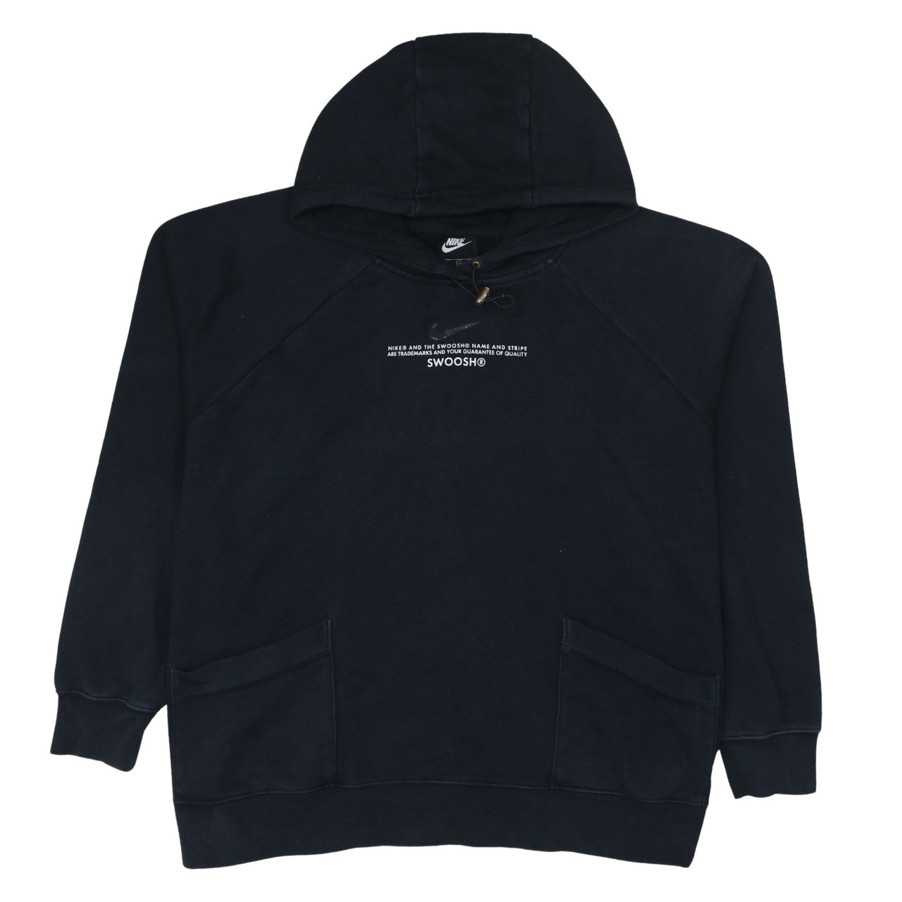 Mens UK Size 2XL Nike Black Pullover Hoodie