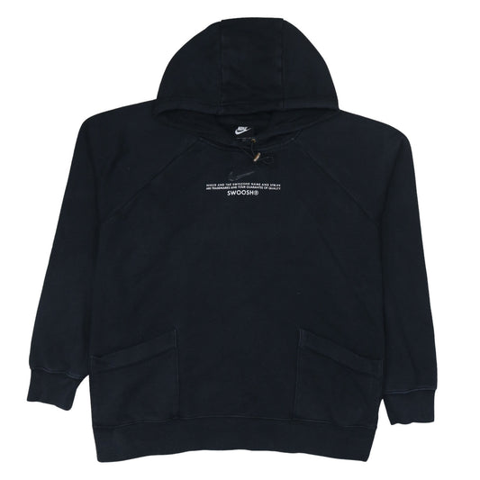 Mens UK Size 2XL Nike Black Pullover Hoodie
