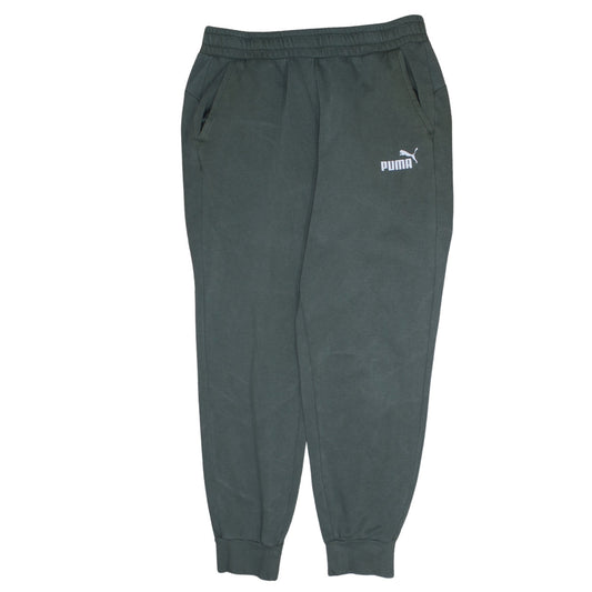 Mens UK Size L PUMA Regular Fit Jogger Green Trousers
