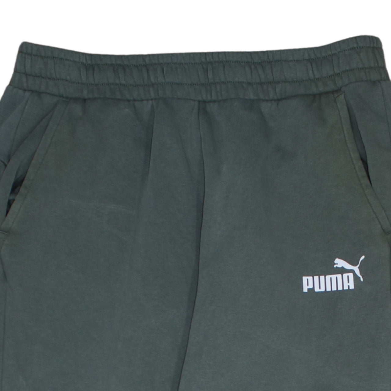Mens UK Size L PUMA Regular Fit Jogger Green Trousers