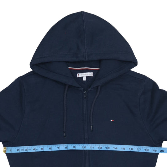 Mens UK Size L Tommy Hilfiger Blue Full Zip Hoodie