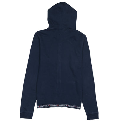 Mens UK Size L Tommy Hilfiger Blue Full Zip Hoodie