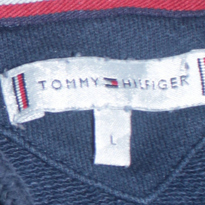 Mens UK Size L Tommy Hilfiger Blue Full Zip Hoodie