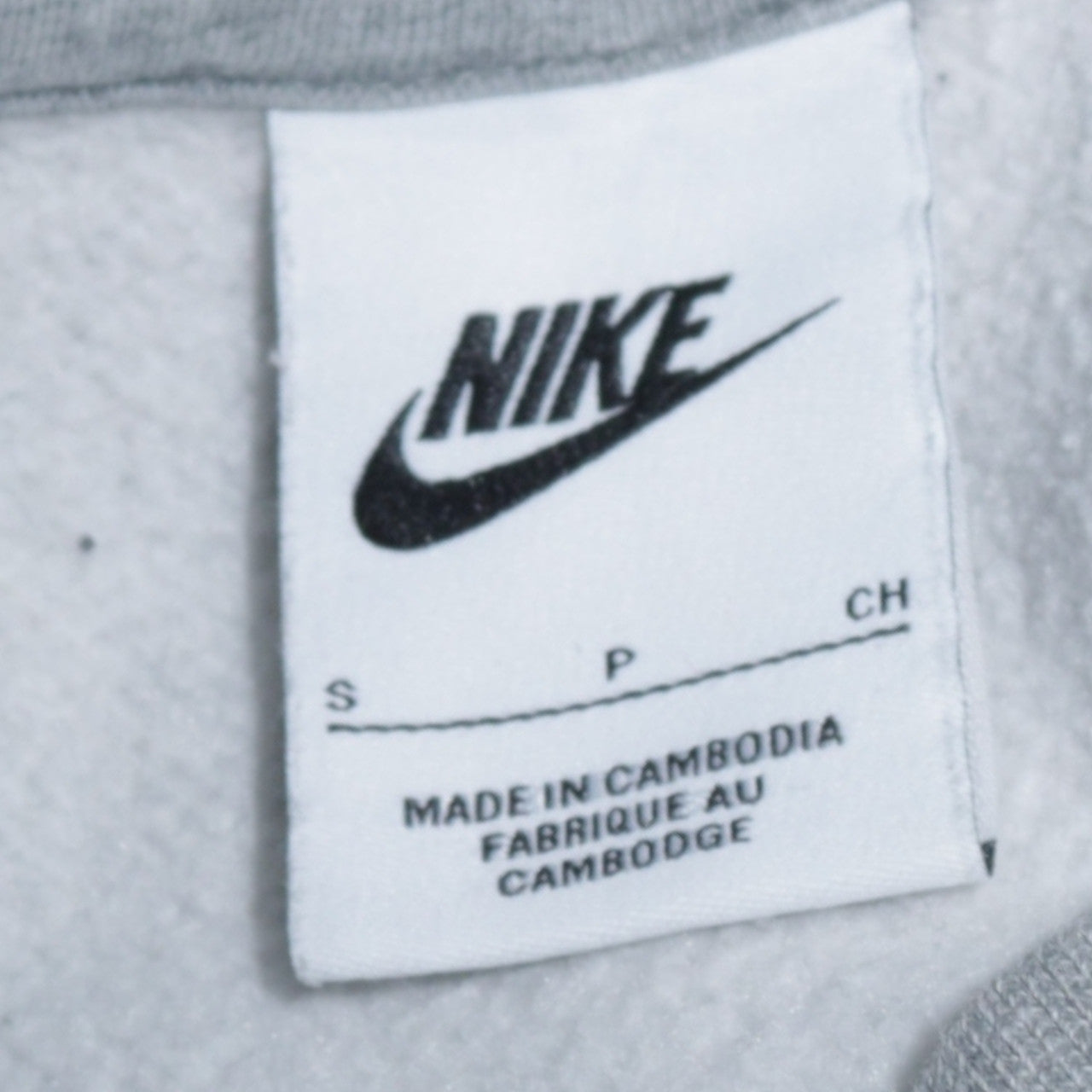 Mens UK Size S Nike Grey Pullover Sweatshirt