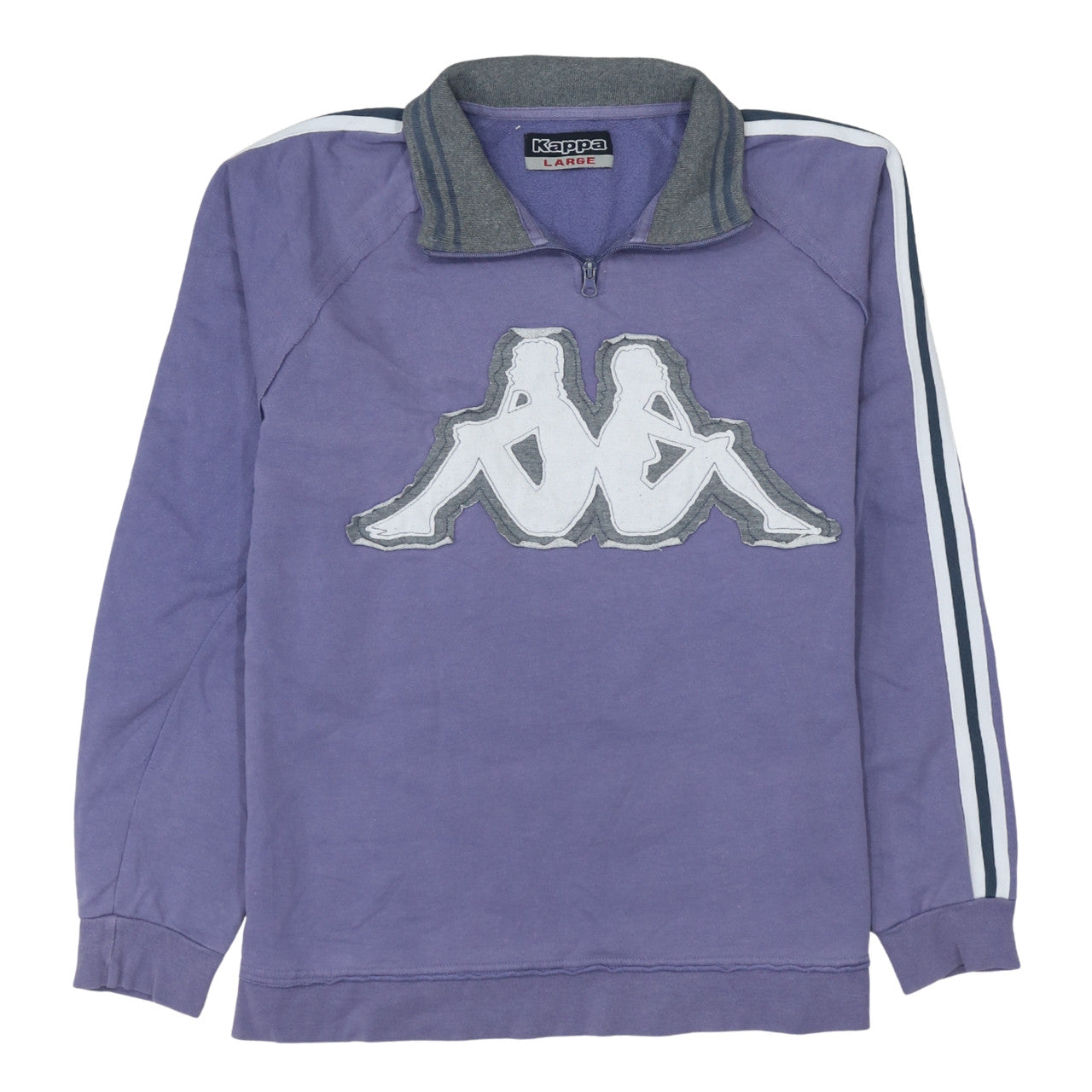 Womens UK Size L Kappa Purple Pullover Sweatshirt