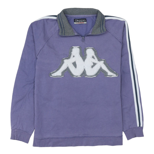 Womens UK Size L Kappa Purple Pullover Sweatshirt