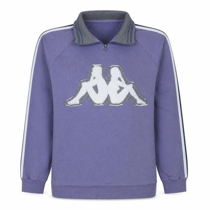 Womens UK Size L Kappa Purple Pullover Sweatshirt