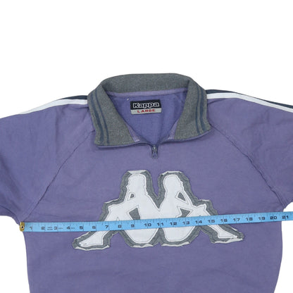 Womens UK Size L Kappa Purple Pullover Sweatshirt