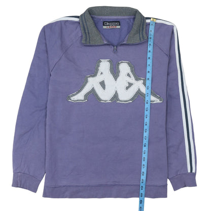 Womens UK Size L Kappa Purple Pullover Sweatshirt