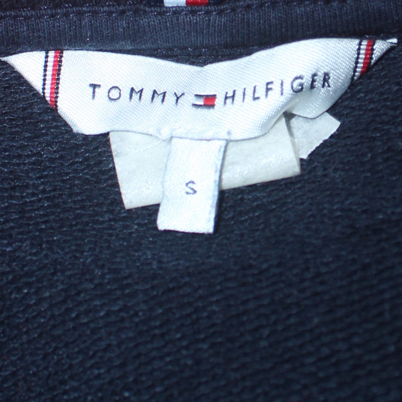 Womens UK Size S Tommy Hilfiger Black Pullover Sweatshirt