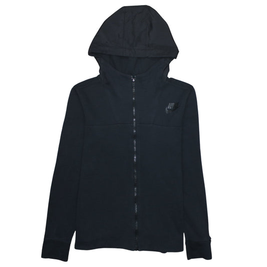 Womens UK Size XS Nike Black Full Zip Hoodie