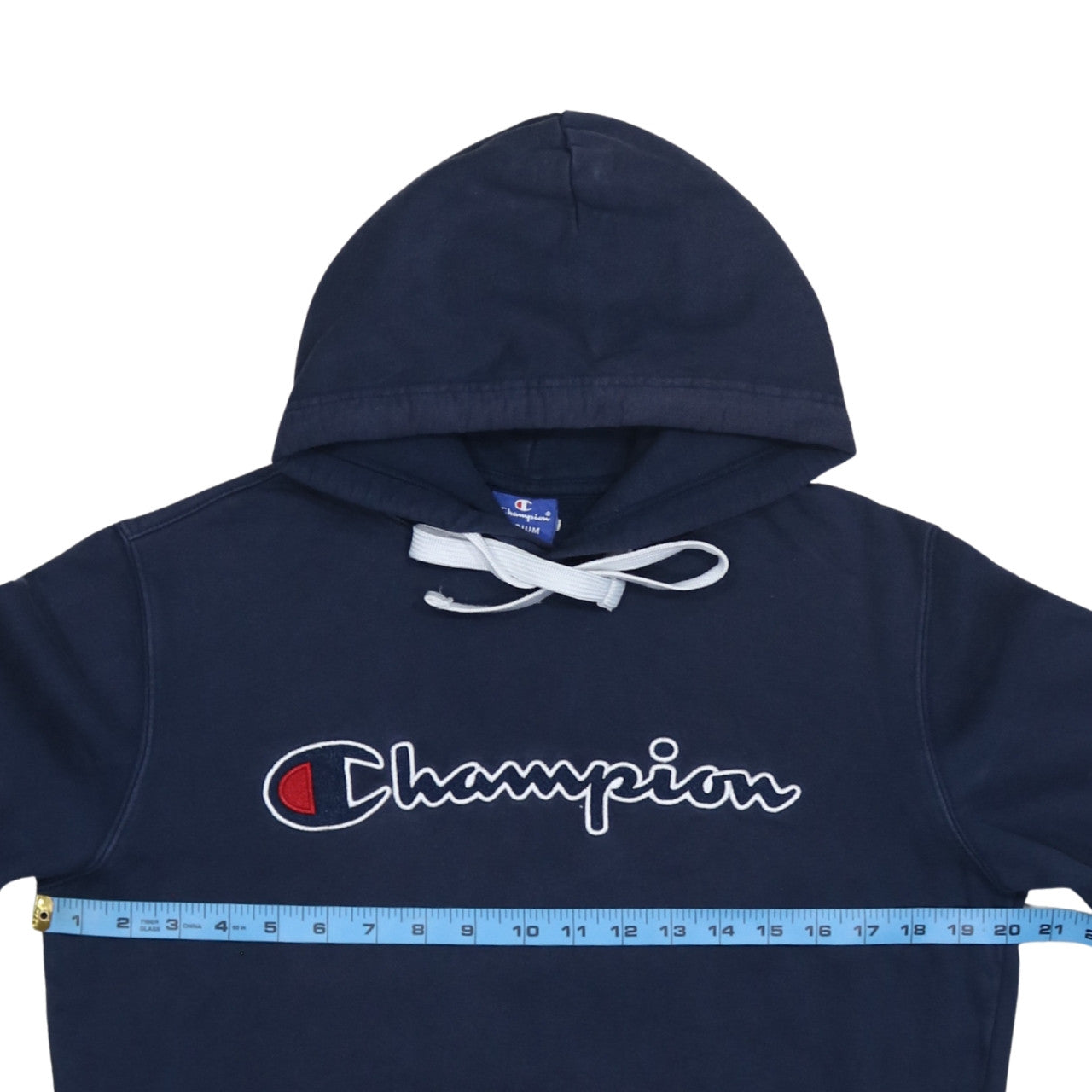 Mens UK Size M Champion Blue Pullover Hoodie
