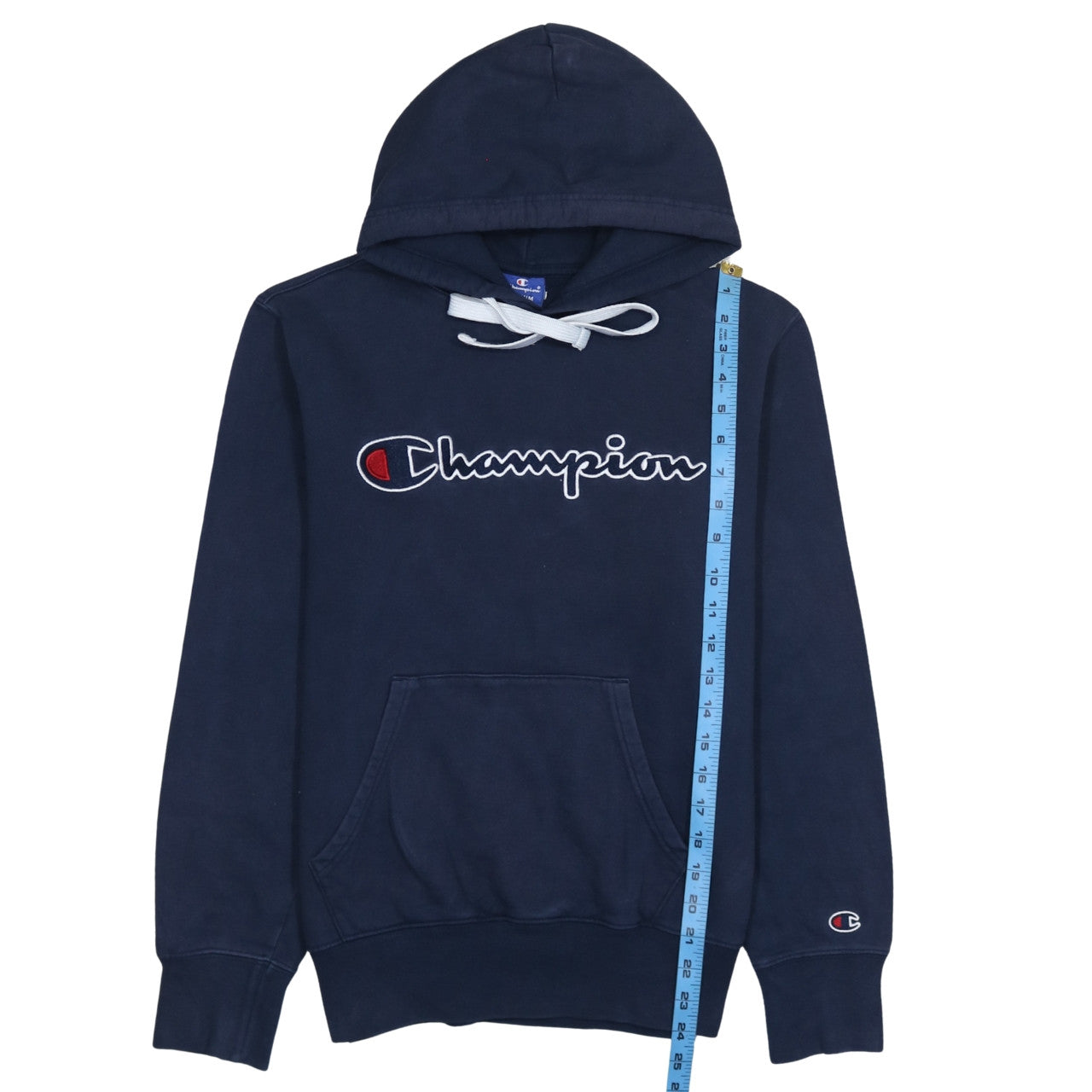 Mens UK Size M Champion Blue Pullover Hoodie