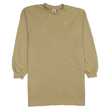 Womens UK Size 12 adidas Beige Pullover Sweatshirt