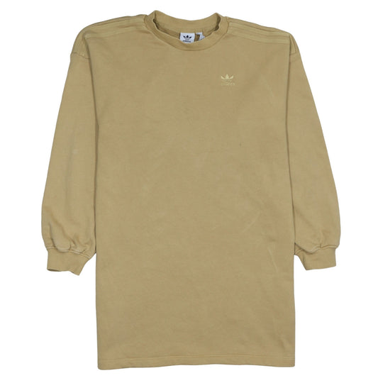 Womens UK Size 12 adidas Beige Pullover Sweatshirt