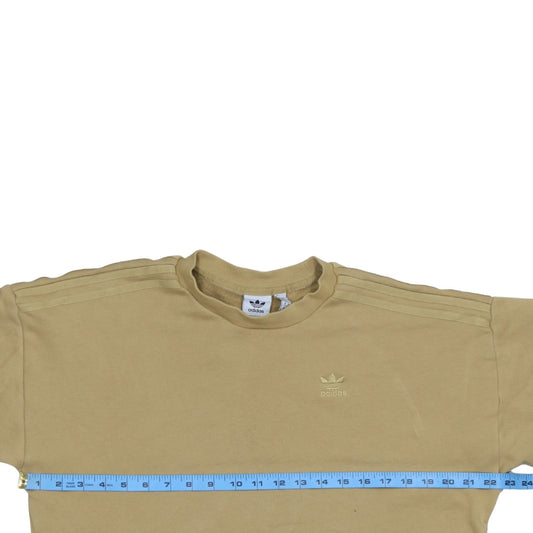 Womens UK Size 12 adidas Beige Pullover Sweatshirt