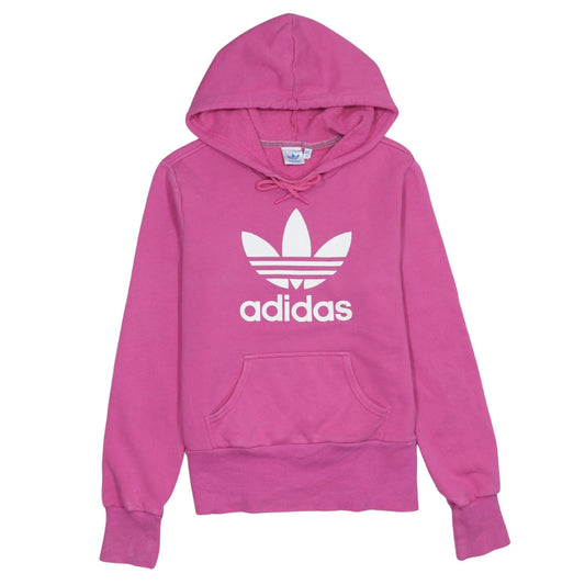 Womens UK Size 12 adidas Pink Pullover Hoodie