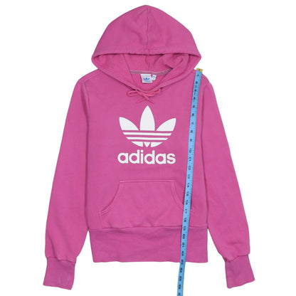 Womens UK Size 12 adidas Pink Pullover Hoodie