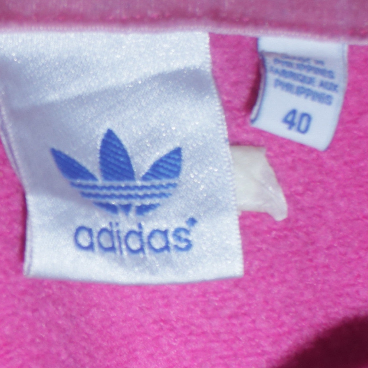 Womens UK Size 12 adidas Pink Pullover Hoodie