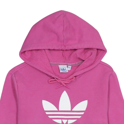 Womens UK Size 12 adidas Pink Pullover Hoodie
