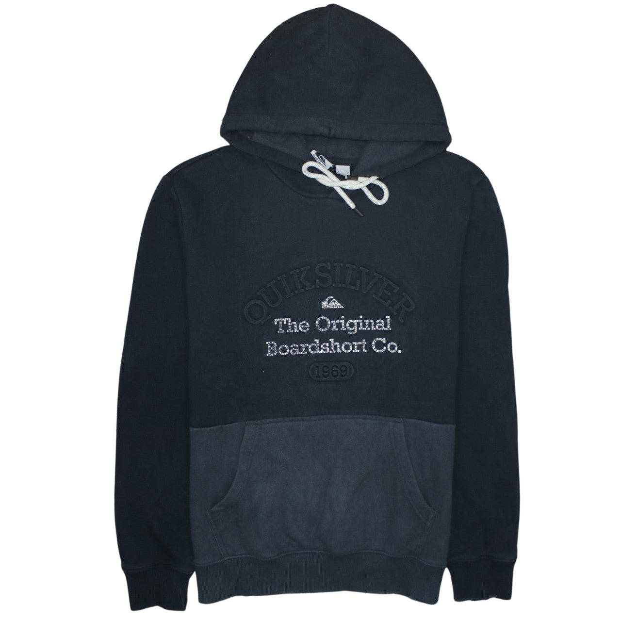 Mens UK Size M Quiksilver Black Pullover Hoodie