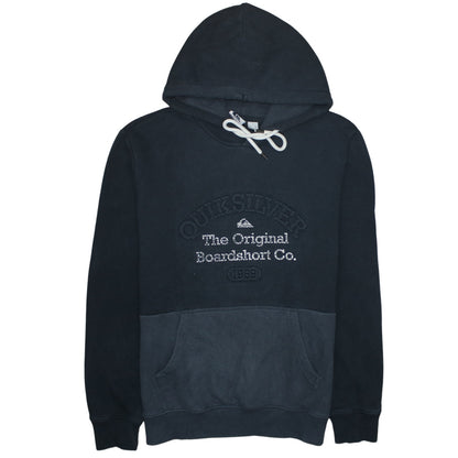 Mens UK Size M Quiksilver Black Pullover Hoodie