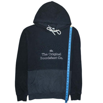 Mens UK Size M Quiksilver Black Pullover Hoodie