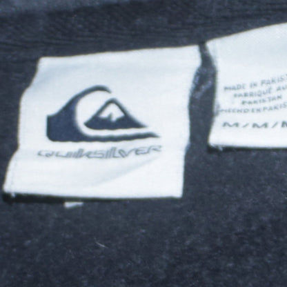 Mens UK Size M Quiksilver Black Pullover Hoodie