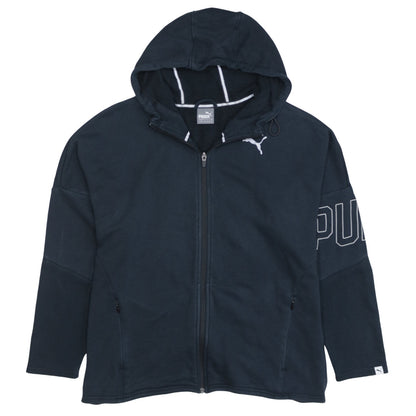 Womens UK Size 14 PUMA Black Full Zip Hoodie