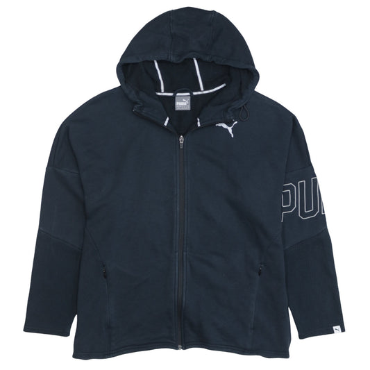 Womens UK Size 14 PUMA Black Full Zip Hoodie
