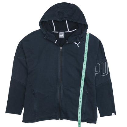 Womens UK Size 14 PUMA Black Full Zip Hoodie