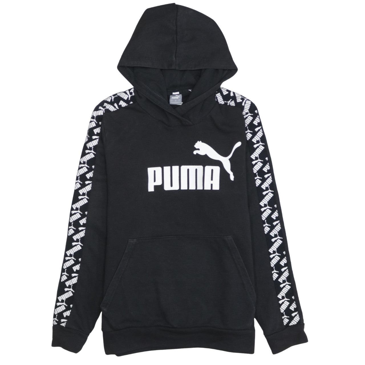 Womens UK Size L PUMA Black Pullover Hoodie